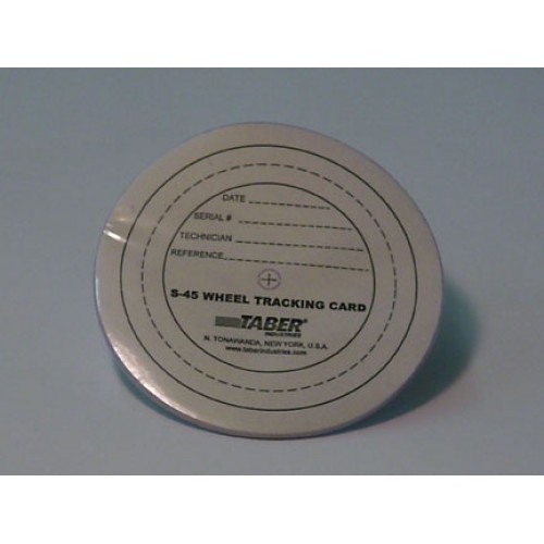 Wheel Tracking Cards, S-45 (15 pkg.)