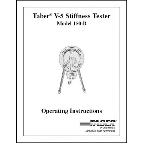 Operating Instructions - Model 150-B Stiffness Tester